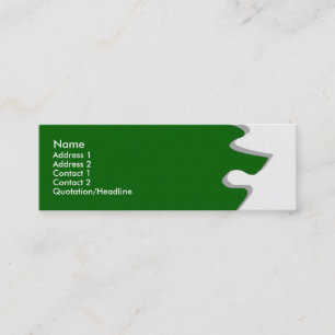Green Sandstone Puzzle Visitenkarte
