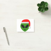 green santa Alien emoji Post-it Klebezettel (Büro)