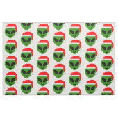 green santa Alien emoji Stoff (Fat Quarter (45,7 x 55,9 cm))