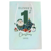 Green Santa Claus 1. Weihnachten Mittlere Geschenktüte (Vorderseite)