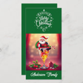 Green Santa Cocktail Weihnachten (Vorne/Hinten)