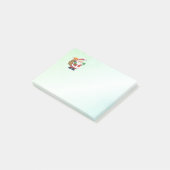 Green Santa mit Spielzeug Post-it Klebezettel (angewinkelt)