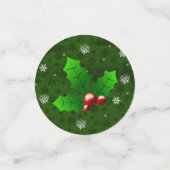 Green Santa's Sleigh and Rentier Table Confetti Konfetti (Klein Vorderseite)