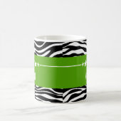 Green Sassy Star Zebra Tasse (Mittel)
