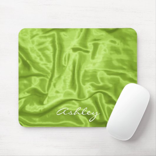 Green Satin - Computer Mousepad (Mit Mouse)