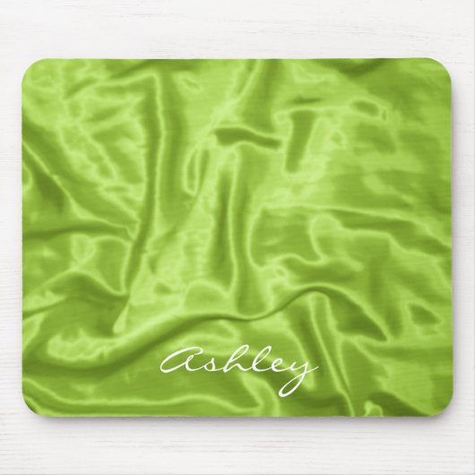 Green Satin - Computer Mousepad (Vorne)