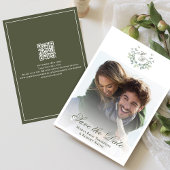 Green Save the Date Wedding Classic Foto