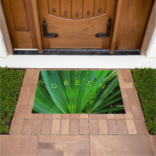 GREEN Saw Palmetto Door Mat Fußmatte