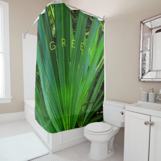 GREEN Saw Palmetto Duschvorhang (Beispiel)