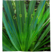 GREEN Saw Palmetto Duschvorhang (Vorderseite)