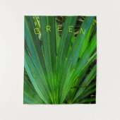 GREEN Saw Palmetto Tapestry Wandteppich (Vorderseite)