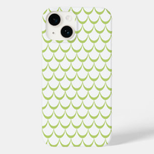 Green Scallop Muster Telefon Fall Case-Mate iPhone 14 Hülle