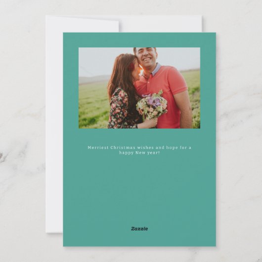 Green Scandi Reindeer Pair Weihnachten (Rückseite)