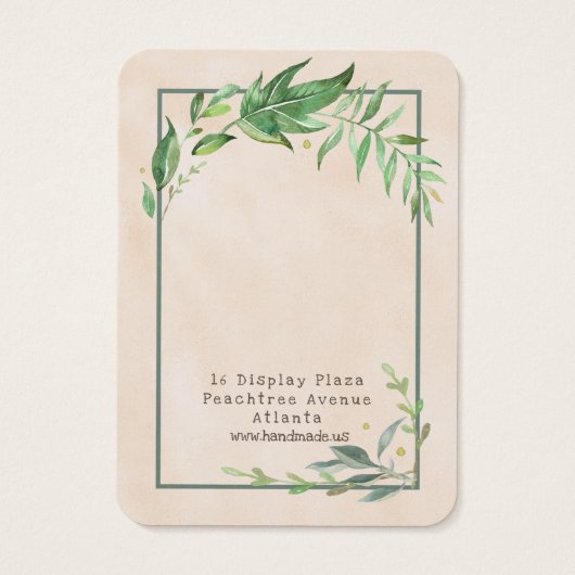 Green Scene Foliage Oring Display (Rückseite)