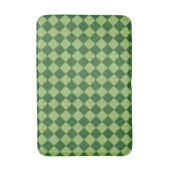 Green Schachbrett Diamond Pattern Badematte (Vorderseite Vertikal)