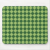 Green Schachbrett Diamond Pattern Mousepad (Vorne)