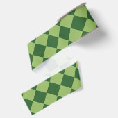 Green Schachbrett Diamond Pattern Ripsband (Rückseite)