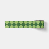 Green Schachbrett Diamond Pattern Satinband (Vorderseite)