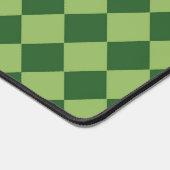Green Schachbrett Diamond Pattern Schreibtischunterlage (Ecke)