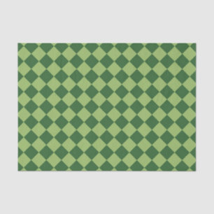 Green Schachbrett Diamond Pattern Seidenpapier