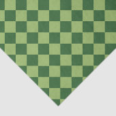 Green Schachbrett Diamond Pattern Seidenpapier (Ausschnitt)