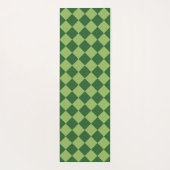 Green Schachbrett Diamond Pattern Yogamatte (Rückseite)