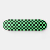 Green Schachbretts Skateboard Deck (Horizontal)