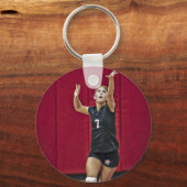 Green School Pride Mascot Name Schlüsselanhänger (Rückseite)