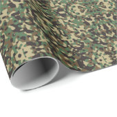 Green, schwarz und braun Tarnmuster Geschenkpapier (Rolleneckpunkt)