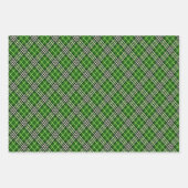 Green Schwarz-weiß Buffalo Kariert Polka Dots Stre Geschenkpapier Set (Vorderseite)