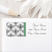 Green Schwarz-weiß Damask Wedding (Insitu)