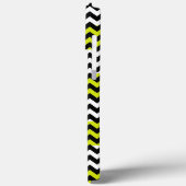 Green Schwarz-weiß Zickzack Zigzag Case-Mate iPhone Hülle (Rückseite / Links)