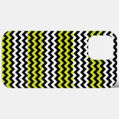 Green Schwarz-weiß Zickzack Zigzag Case-Mate iPhone Hülle (Rückseite (Horizontal))