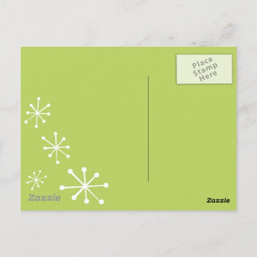 Green Scooter Postkarte (Rückseite)