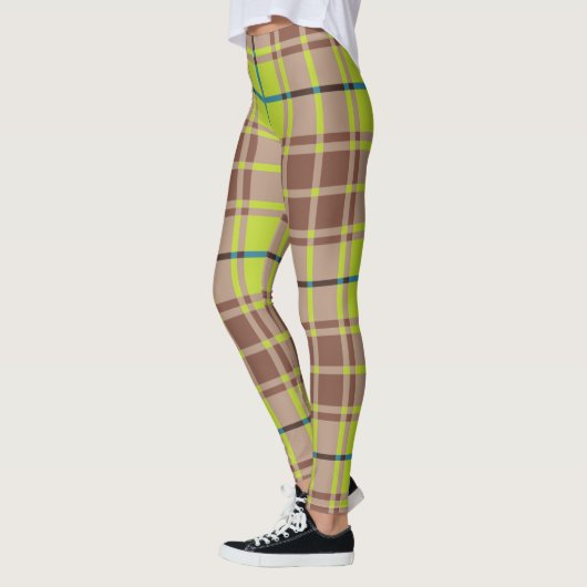 Green Scottish Kariert Leggings (Links)
