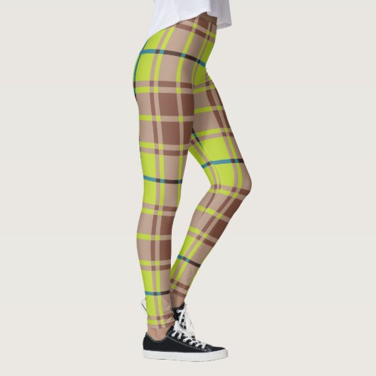 Green Scottish Kariert Leggings (Rechts)