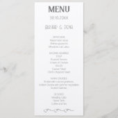 Green Scottish Tartan Wedding Menu Menükarte (Vorderseite)
