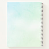 Green Script Graduate School Name Notebook Notizblock (Rückseite)