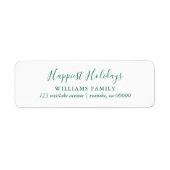 Green Script Typografie Weihnachten (Vorne)