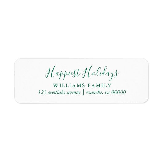 Green Script Typografie Weihnachten (Vorne)