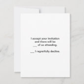 Green Scrolls und Eiffelturm Einladung (Rückseite)