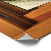 Green Sea 6 Pane Holzfenster Illusion Poster (Ecke)