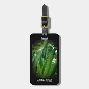 Green Sea Leaf Garden Pflanze Personalisiert Gepäckanhänger