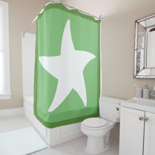 Green Sea Star Duschvorhang (Beispiel)