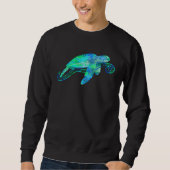 Green Sea Turtle Animal Sweatshirt (Vorderseite)