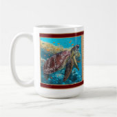Green Sea Turtle Coffee Tasse (Links)