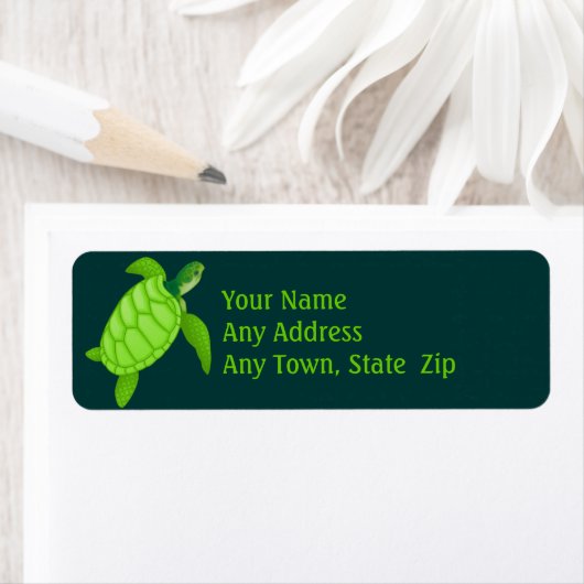 Green Sea Turtle Label (Insitu)
