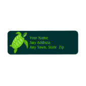 Green Sea Turtle Label (Vorne)