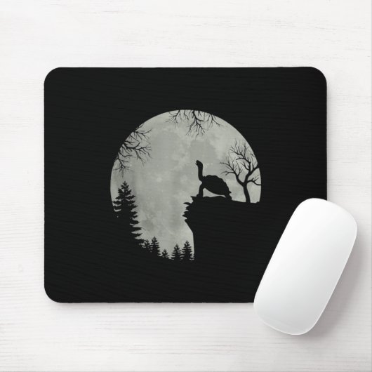 Green Sea Turtle Ocean Turtle Howling Est Moon Mousepad (Mit Mouse)