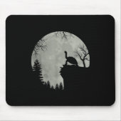 Green Sea Turtle Ocean Turtle Howling Est Moon Mousepad (Vorne)
